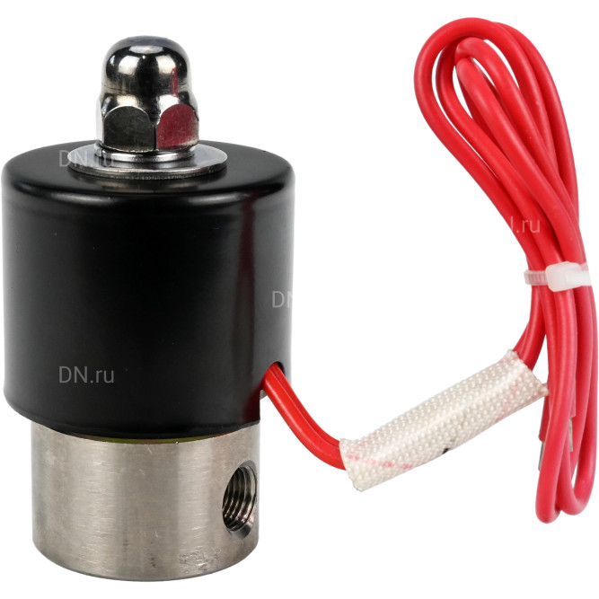 Клапан электромагнитный VS131-ET-NC-220VAC 1/8″ Ду6 Ру10, соленоидный двухходовой, корпус - нержавеющая сталь 304, уплотнение - EPDM, резьбовой, нормально-закрытый, прямого действия, катушка - 220В в Омске