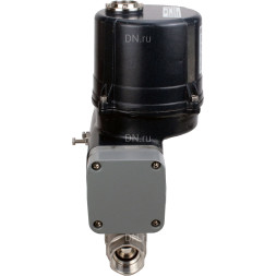 Кран шаровой BV3232P(2pc)-FP-T-ISO-H Ду25 Ру63 полнопроходной, резьбовой, внутренняя резьба, корпус - нержавеющая сталь 316, уплотнение - PTFE, с электроприводом четвертьоборотным QTSA-N-003EM-O0-220VAC с пружинным возвратом
