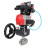Кран шаровой BV3232P(2pc)-FP-T-ISO-H Ду20 Ру63 полнопроходной, нерж. сталь SS316, внутренняя резьба, PTFE, с пневмоприводом PA-DA-065, с пневмораспределителем 4M310-08 DC24V, с БКВ APL-210N, с ручным дублером MON1-250-T26-ISO, с БПВ AFC2000 в Омске