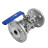 Кран шаровой BV3131P(3pc)-FP-F-H Ду50 Ру40, полнопроходной, трехсоставной, сталь 304, уплотнение - PTFE, фланцевый с рукояткой в Омске