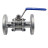 Кран шаровой BV3131P(3pc)-FP-F-H Ду50 Ру40, полнопроходной, трехсоставной, сталь 304, уплотнение - PTFE, фланцевый с рукояткой в Омске