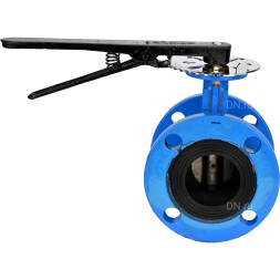 Затвор дисковый поворотный WBV1313E-2W-F-H Ду50 Ру16 фланцевый, корпус - чугун GGG40, диск - чугун GGG40, уплотнение - EPDM, с рукояткой, с ISO-фланцем F05, квадрат штока 9х9