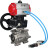 Кран шаровой BV3232P(3pc)-FP-SW-ISO-H Ду65 Ру63 полнопроходной, корпус - нержавеющая сталь SS316, под приварку, с пневмоприводом PA-DA-105, пневмораспределителем 4V320-08 AC220V, ручным дублером MON2-450-T28-ISO в Омске