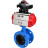 Затвор дисковый поворотный WBV1313E-2W-F-H Ду50 Ру16 фланцевый, корпус - чугун GGG40, диск - чугун GGG40, уплотнение - EPDM, с пневмоприводом PA-DA-105 и БКВ APL-210N в Омске