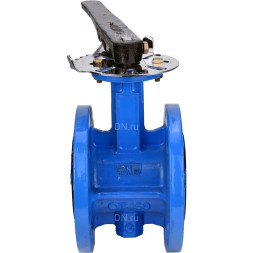Затвор дисковый поворотный WBV1313E-2W-F-H Ду65 Ру16 фланцевый, корпус - чугун GGG40, диск - чугун GGG40, уплотнение - EPDM, с рукояткой, с ISO-фланцем F05, квадрат штока 9х9
