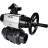 Кран шаровой BV4242E-FP-GRM-ISO Дн25 Ру10 полнопроходной, корпус - НПВХ, шар - НПВХ, уплотнение - EPDM, с пневмоприводом PA-DA-105-1 и БКВ APL-210N в Омске