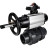 Кран шаровой BV4242E-FP-GRM-ISO Дн25 Ру10 полнопроходной, корпус - НПВХ, шар - НПВХ, уплотнение - EPDM, с пневмоприводом PA-DA-105-1 и БКВ APL-210N в Омске