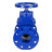 Задвижка клиновая 30ч39р (аналог МЗВ) GVWN1414E-2W-F-S blue Ду65 Ру10/16 фланцевая, корпус - чугун GGG50, уплотнение - EPDM, со штурвалом и невыдвижным штоком, цвет - синий в Омске