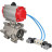 Кран шаровой BV3232P(3pc)-FP-SW-ISO-H Ду100 Ру63 полнопроходной, корпус - нержавеющая сталь SS316, под приварку, с пневмоприводом PA-DA-105, пневмораспределителем 4V320-08 AC220V в Омске
