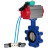 Затвор дисковый поворотный WBV1631N-2W-Fb-H Ду50 Ру16 LUG корпус - чугун QT450, диск - нержавеющая сталь 304, уплотнение - NBR, с пневмоприводом PA-DA-065, пневмораспределителем 4V320-10 AC220V и магнитным переключателем ALS200D в Омске