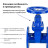 Задвижка клиновая 30ч39р (аналог МЗВ) GVWN1414E-2W-F-S blue Ду80 Ру16 фланцевая, корпус - чугун GGG50, уплотнение - EPDM, со штурвалом и невыдвижным штоком, цвет - синий в Омске