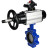 Затвор дисковый поворотный WBV1631E-2W-Fb-H Ду125 Ру16 LUG корпус - чугун QT450, диск - нержавеющая сталь 304, уплотнение - EPDM, с пневмоприводом PA-DA-105-1 и БКВ APL-210N в Омске