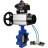 Затвор дисковый поворотный WBV1616E-2W-Fb-H Ду125 Ру16 LUG корпус - чугун QT450, диск - чугун QT450, уплотнение - EPDM, с пневмоприводом PA-DA-105-1, пневмораспределителем 4V320-10 AC220V и БКВ APL-410N EX в Омске