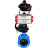 Затвор дисковый поворотный WBV1313E-2W-F-H Ду125 Ру16 фланцевый, корпус - чугун GGG40, диск - чугун GGG40, уплотнение - EPDM, с пневмоприводом PA-DA-130, БКВ APL-410N EX и ручным дублером MON1-250-T26-ISO в Омске