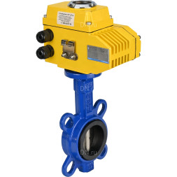 Затвор дисковый поворотный WBV1413E-2W-Fb-H Ду300 Ру16, корпус - чугун GGG50, диск - чугун GGG40, уплотнение - EPDM, с электроприводом-060 24В