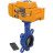 Затвор дисковый поворотный WBV1432E-2W-Fb-H Ду125 Ру16, корпус - чугун GGG50, диск - нержавеющая сталь 316L, уплотнение - EPDM, с электроприводом QT-N-010EM-B1-220VAC-У1 220В (0-10В) HARK в Омске