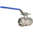 Кран шаровой BV3232P(4pc)-SP-3WL-T-ISO-H Ду40 Ру63 ZGY, трехходовой L-тип неполнопроходной, резьбовой, материал корпуса - нержавеющая сталь CF8М/AISI 316 с ISO фланцем и рукояткой в Омске