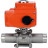 Кран шаровой BV3232P(3pc)-FP-W-ISO-H LONG Ду32 Ру40 полнопроходной, под приварку, корпус - нержавеющая сталь SS316, уплотнение - PTFE, с 1/4-оборотным электроприводом QT-N-003EM-O1-24VDC-У1 24В HARK в Омске