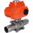 Кран шаровой BV3232P(3pc)-FP-W-ISO-H LONG Ду32 Ру40 полнопроходной, под приварку, корпус - нержавеющая сталь SS316, уплотнение - PTFE, с 1/4-оборотным электроприводом QT-N-003EM-O1-24VDC-У1 24В HARK в Омске
