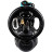Кран шаровой BV4242E-FP-GRM-ISO Дн20 Ру10 полнопроходной, корпус - НПВХ, шар - НПВХ, уплотнение - EPDM, с пневмоприводом PA-DA-105-1, пневмораспределителем 4M310-08 DC24V и магнитным переключателем ALS200D в Омске