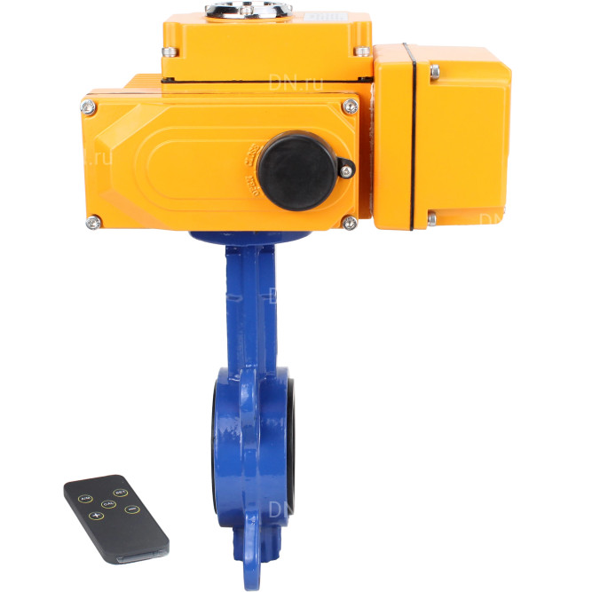 Затвор дисковый поворотный WBV1432E-2W-Fb-H Ду150 Ру16, корпус - чугун GGG50, диск - нержавеющая сталь 316L, уплотнение - EPDM, с электроприводом QT-N-010EM-B1-220VAC-У1 220В (0-10В) HARK в Омске