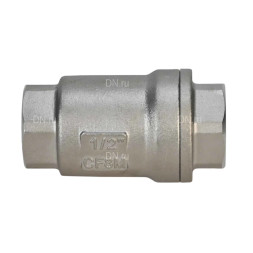 Клапан обратный VCS3232P-T 2″ Ду50 Ру63 резьбовой, пружинный, корпус - нержавеющая сталь 316, диск - нержавеющая сталь 316, уплотнение - металл