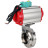 Затвор дисковый поворотный WBV3131E-2W-W-H Ду32 Ру10 под приварку, пищевая нержавеющая сталь 304, уплотнение - EPDM, с пневмоприводом PA-DA-052 и магнитным переключателем ALS200D в Омске