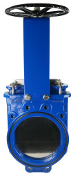 Задвижка шиберная GVKN1331N-2W-Fb-S Ду250 Ру10 двусторонняя, межфланцевая, шпиндель - невыдвижной, корпус - чугун GGG40, шибер - нержавеющая сталь 304, уплотнение - NBR, управление - штурвал