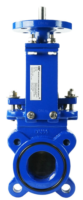 Задвижка шиберная GVKN1331N-2W-Fb-ISO Ду50 Ру16 двусторонняя, межфланцевая, шпиндель - невыдвижной, корпус - чугун GGG40, шибер - нержавеющая сталь 304, уплотнение - NBR, с ISO-фланцем и голым штоком, круглый шток 16, F10 в Омске