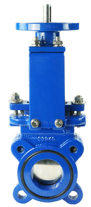 Задвижка шиберная GVKN1331N-2W-Fb-ISO Ду50 Ру16 двусторонняя, межфланцевая, шпиндель - невыдвижной, корпус - чугун GGG40, шибер - нержавеющая сталь 304, уплотнение - NBR, с ISO-фланцем и голым штоком, круглый шток 16, F10 в Омске