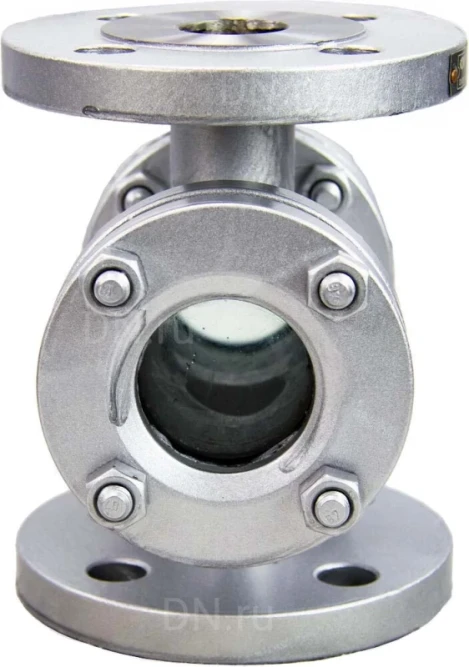 Стекло смотровое SG2-34G-F тип В ГОСТ 21836-2021 Ду40 Ру40, углеродистая сталь, фланцевое в Омске