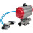 Кран шаровой BV3131P(3pc)-FP-W-ISO-H LONG Ду65 Ру25 полнопроходной, корпус - нержавеющая сталь 304, уплотнение - PTFE, под приварку, с пневмоприводом PA-DA-083 и пневмораспределителем 4V320-08 AC220V в Омске