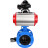 Затвор дисковый поворотный WBV1313E-2W-F-H Ду150 Ру16 фланцевый, корпус - чугун GGG40, диск - чугун GGG40, уплотнение - EPDM, с пневмоприводом PA-DA-130, пневмораспределителем 4V320-10 AC220V и БКВ APL-210N в Омске
