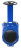 Задвижка шиберная GVKN1331N-2W-Fb-S Ду300 Ру6 двусторонняя, межфланцевая, шпиндель - невыдвижной, корпус - чугун GGG40, шибер - нержавеющая сталь 304, уплотнение - NBR, управление - штурвал в Омске