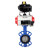Затвор дисковый поворотный WBV1413E-2W-Fb-H Ду125 Ру16, корпус - чугун GGG50, диск - чугун GGG40, уплотнение - EPDM, с пневмоприводом PA-SA-130 с возвратными пружинами, пневмораспределителем 4M310-08 DC24V, БКВ APL-410N EX в Омске