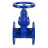 Задвижка клиновая 30ч39р (аналог МЗВ) GVWN1414E-2W-F-S blue Ду250 Ру10/16 фланцевая, корпус - чугун GGG50, уплотнение - EPDM, со штурвалом и невыдвижным штоком, цвет - синий в Омске
