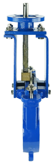 Задвижка шиберная GVKN1331N-2W-Fb-ISO Ду125 Ру16 двусторонняя, межфланцевая, шпиндель - невыдвижной, корпус - чугун GGG40, шибер - нержавеющая сталь 304, уплотнение - NBR, с ISO-фланцем и голым штоком, круглый шток 18, F10 в Омске