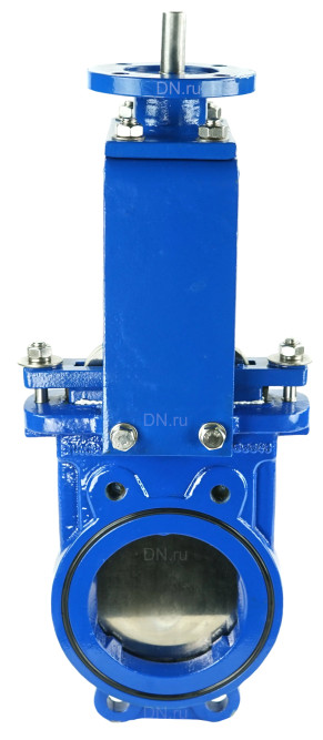 Задвижка шиберная GVKN1331N-2W-Fb-ISO Ду125 Ру16 двусторонняя, межфланцевая, шпиндель - невыдвижной, корпус - чугун GGG40, шибер - нержавеющая сталь 304, уплотнение - NBR, с ISO-фланцем и голым штоком, круглый шток 18, F10 в Омске