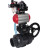 Кран шаровой BV4242E-FP-GRM-ISO Дн100 Ру10 полнопроходной, корпус - НПВХ, шар - НПВХ, уплотнение - EPDM, с пневмоприводом PA-DA-065, пневмораспределителем 4V320-08 AC220V, ручным дублером MON1-250-T26-ISO, БКВ APL-510N EX и БПВ AFC2000 в Омске