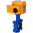 Затвор дисковый поворотный WBV1631E-2W-Fb-H Ду100 Ру16 LUG корпус - чугун QT450, диск - нержавеющая сталь 304, уплотнение - EPDM, межфланцевый, с электроприводом QT-N-010EM-O1-380VAC-У1 380В в Омске