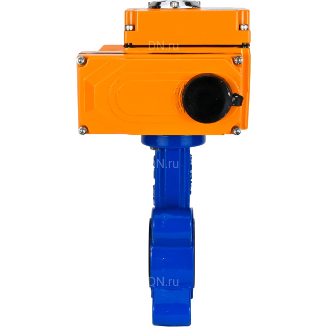 Затвор дисковый поворотный WBV1631E-2W-Fb-H Ду100 Ру16 LUG корпус - чугун QT450, диск - нержавеющая сталь 304, уплотнение - EPDM, межфланцевый, с электроприводом QT-N-010EM-O1-380VAC-У1 380В в Омске