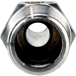 Штуцер елочка BF31-T-1 1/2-40 1 1/2″х40мм Ду40 Ру16 шланговый, корпус - нержавеющая сталь AISI 304 (CF8), присоединение - наружная резьба/штуцер