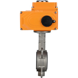 Затвор дисковый поворотный WBV3131V-2W-Fb-H Ду150 Ру16 межфланцевый, корпус - нержавеющая сталь 304, диск - нержавеющая сталь 304, уплотнение - VITON, с электроприводом QT-N-020EM-O1-380VAC-У1 HARK