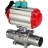 Кран шаровой BV3232P(3pc)-FP-W-ISO-H LONG Ду15 Ру63 полнопроходной, корпус - нержавеющая сталь 316, уплотнение - PTFE, под приварку, с пневмоприводом PA-DA-052, пневмораспределителем 4M310-08 DC24V и магнитным переключателем ALS200D в Омске