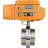 Затвор дисковый поворотный WBV3131E-2W-T-H Ду32 Ру10 резьбовой, корпус - пищевая нержавеющая сталь 304, уплотнение - EPDM, с электроприводом QT-N-005EM-A1-220VAC-У1 c датчиком обратной связи и входным управляющим сигналом 4-20мА HARK в Омске