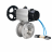 Кран шаровой BV3232P-FP-Fb-ISO-H WDVF Ду80 Ру16 полнопроходной, межфланцевый, корпус - нержавеющая сталь 316, уплотнение - PTFE, с пневмоприводом PA-DA-105-1 и пневмораспределителем 4V320-08 AC220V в Омске