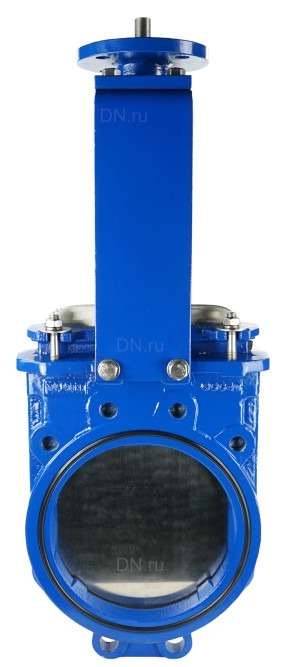 Задвижка шиберная GVKN1331N-2W-Fb-ISO Ду250 Ру10 двусторонняя, межфланцевая, шпиндель - невыдвижной, корпус - чугун GGG40, шибер - нержавеющая сталь 304, уплотнение - NBR, с ISO-фланцем и голым штоком, круглый шток 22, F14 в Омске