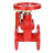 Задвижка клиновая 30ч39р (аналог МЗВГ) GVWN1414S-2W-F-S signal box red Ду50 Ру10/16 фланцевая, корпус - чугун GGG50, уплотнение - силикон, со штурвалом и невыдвижным штоком, с устройством контроля положения, цвет - красный в Омске