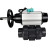 Кран шаровой BV4242E-FP-GRM-ISO Дн80 Ру10 полнопроходной, корпус - НПВХ, шар - НПВХ, уплотнение - EPDM, с пневмоприводом PA-DA-105-1, пневмораспределителем 4M310-08 DC24V и магнитным переключателем ALS200D в Омске