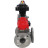 Кран шаровой BV3232P(4pc)-FP-3WL-F Ду65 Ру16 полнопроходной трехходовой, фланцевый, корпус - нержавеющая сталь SS316, с пневмоприводом PA-DA-083 двойного действия, пневмораспределителем 4M310-08 DC24V и БКВ APL-410N EX в Омске